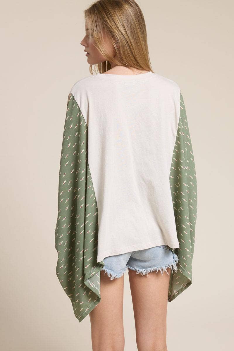 Butterfly Dreamer Vintage Graphic Sheer Kaftan Top