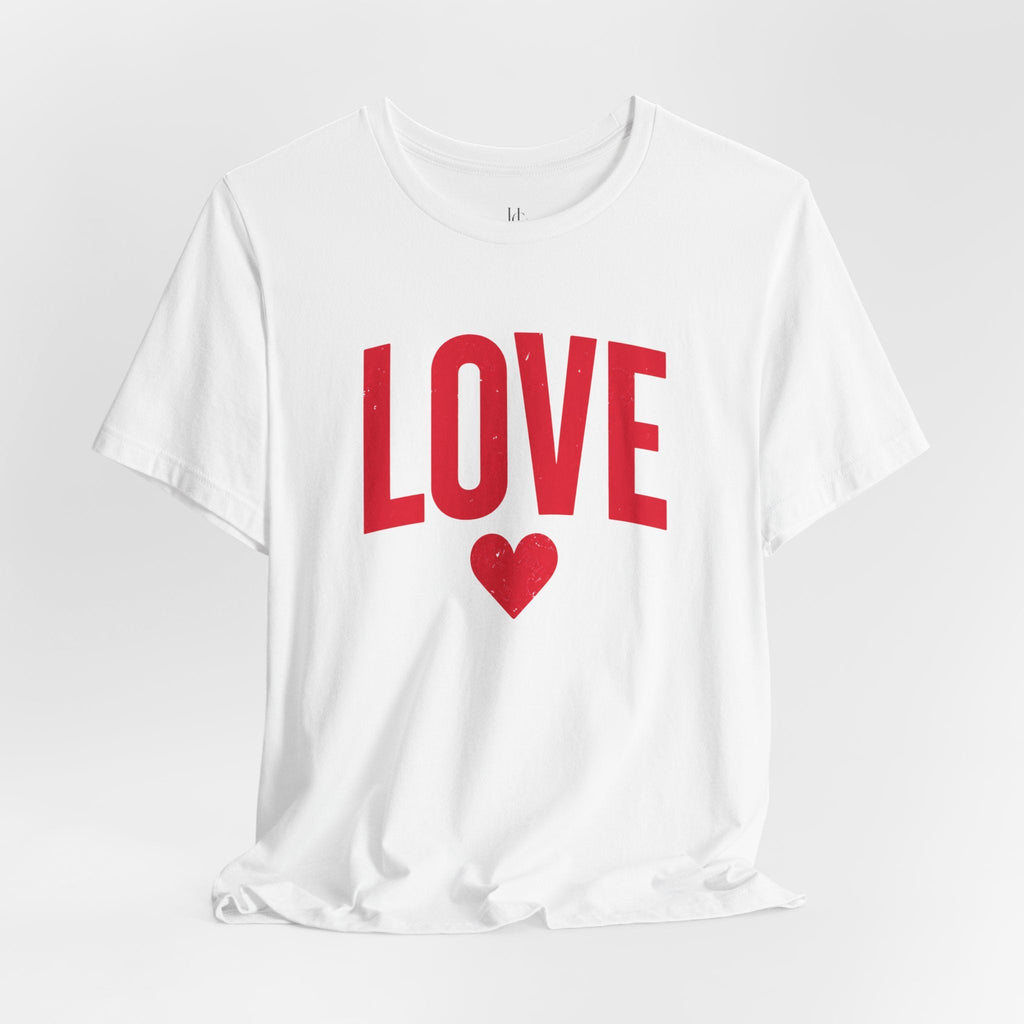 LOVE Heart Graphic Tee – Valentine’s Day Red Love T-Shirt