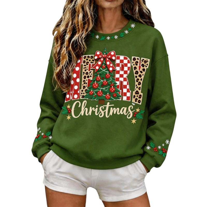 Women's Loose-Fit Round-Neck Printed Short-Sleeve Top