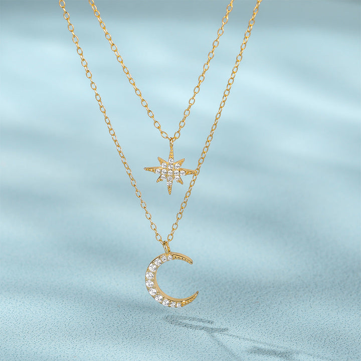 Crescent Vermeil Necklace