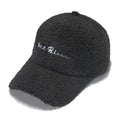 Lamb Wool Baseball Cap — Korean Style Plush Winter Sun Hat for Women
