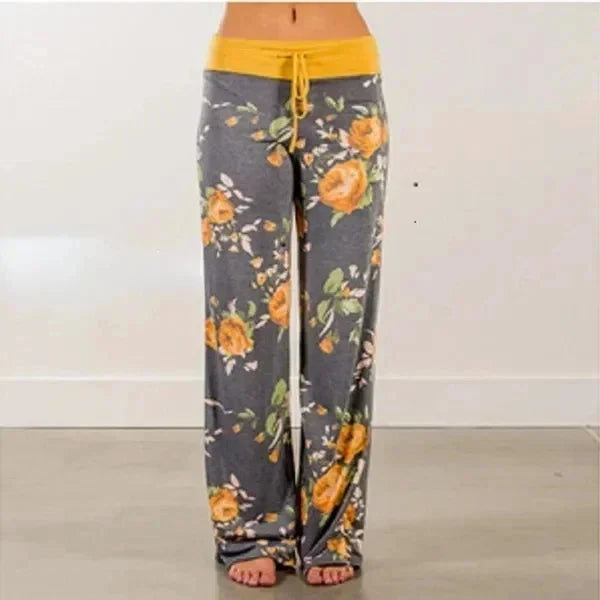 Plus Size Wide-Leg Drawstring Lounge Pants Casual Comfort
