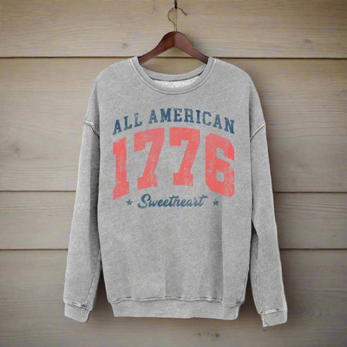 All-American Sweetheart 1776 Vintage Crewneck